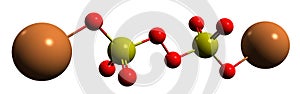 3D image of Potassium persulfate skeletal formula