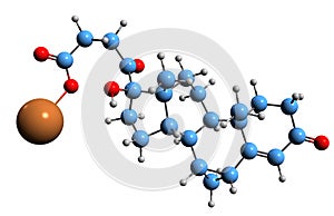 3D image of Prorenoate potassium skeletal formula photo