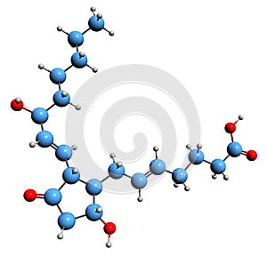 3D image of Prostaglandin D2 skeletal formula photo