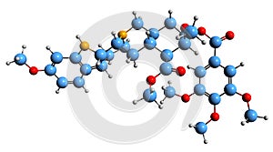 3D image of Reserpine skeletal formula