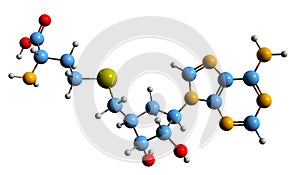 3D image of S-Adenosyl-L-homocysteine skeletal formula photo