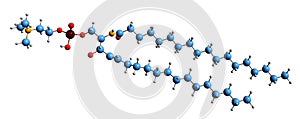 3D image of Sphingolipid skeletal formula photo