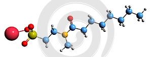3D image of Taurate skeletal formula photo
