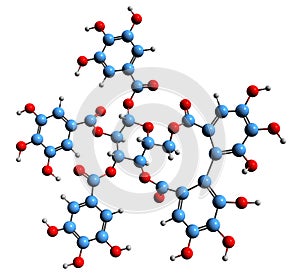 3D image of Tellimagrandin II skeletal formula photo