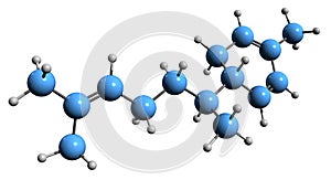 3D image of Zingiberene skeletal formula