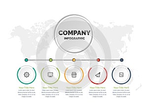 3D Infographic Vector Template Premium design