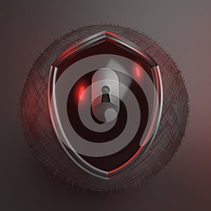 3d internet secuirty badge
