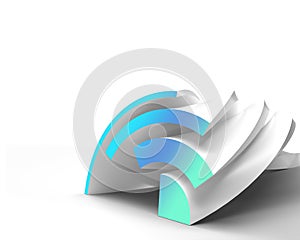 3D Internet web communication concept