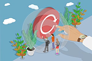 3D Isometric Flat Vector Conceptual Illustration of Refresh or Renew