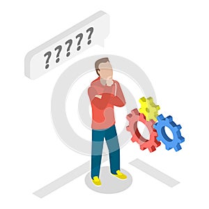 3D Isometric Flat Vector Illustration of Charity and Donation. Item 2