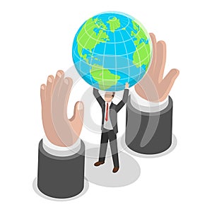 3D Isometric Flat Vector Illustration of Charity and Donation. Item 3