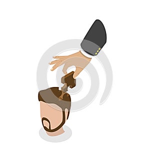 3D Isometric Flat Vector Illustration of Creative Idea. Item 1