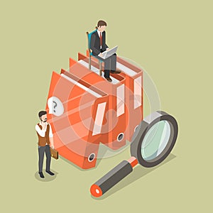 3D Isometric Flat Vector Illustration of Regulatory Compliance