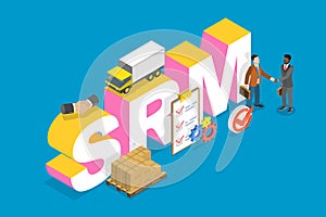 3D Isometric Flat Vector Illustration of SRM