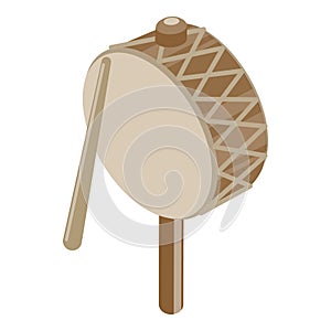 3D Isometric Flat Vector Set of Korean Music Instruments. Item 5 photo