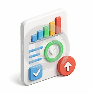 3D isometric productivity app with progress tracking