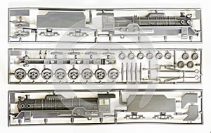 D51 Japanese steam locomotive Plastic model parts