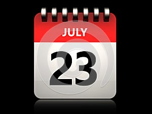 3d 23 july calendar