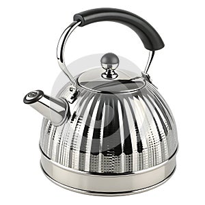 3D kettle isolated on white background