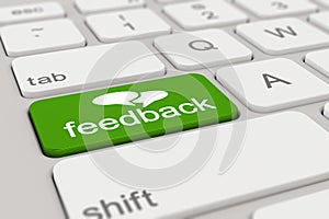 3d - keyboard - feedback - green