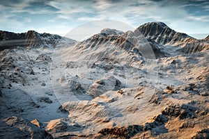 Fantasy mountain landscape photo