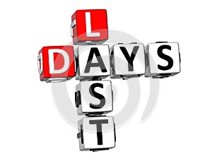 3D Last Days Crossword