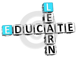 3D Learn Educate Crossword