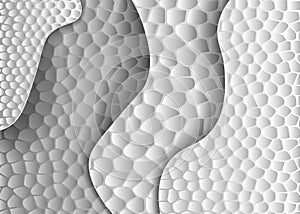 3D leathercut layers texture banner. Abstract leather cut art background