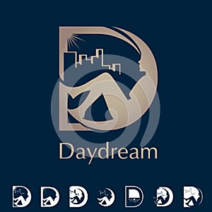 D letter based symbol Daydream concept