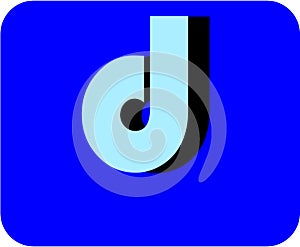 d letter logo for branding your business photo