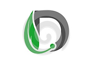 D letter logo with Creative symbol, Vector illustration