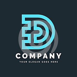 D letter logo template | Lettermark