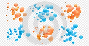 3d liquid vector set.