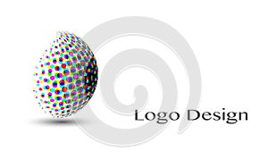 3D Logo Design , this logo is suitable for global company, world technologies, media and publicity agencies photo