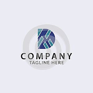 D logo for your comany design vector illustration