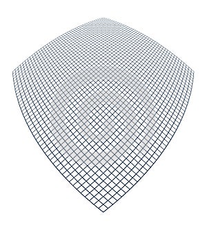 3d low poly mesh in a shape of rhombus surface vector abstract b