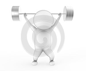 3d man weightlifting i