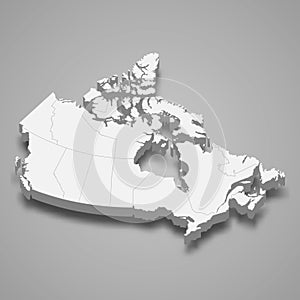 3d map with borders Template for your design