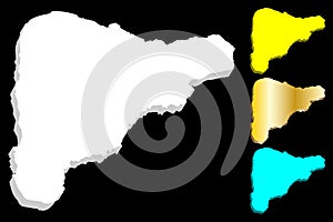 3D map of Easter Island