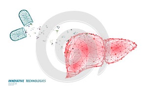 3D medicine liver medical treatment. Hepatitis warning human health diagnostics cirrhosis organ system. Medical therapy photo