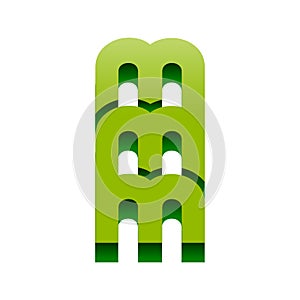 3D MMM Initials Lettermark Symbol Design
