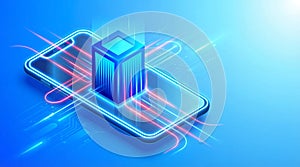 3D Mobile Data Storage Concept