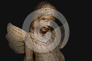 3D model of angel garden statue