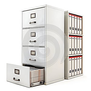 3D archive isolated on white background