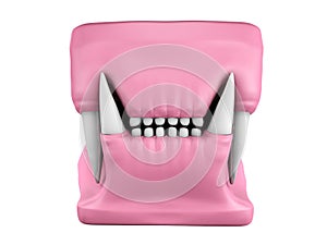 3d model of cat teeth cast.