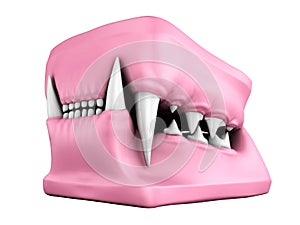 3d model of cat teeth cast