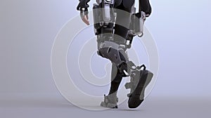 Futuristic Exoskeleton Design from Behind photo