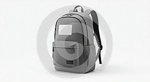 Gray Backpack Mockup