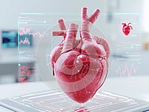 3D Model of Human Heart with Digital Interface