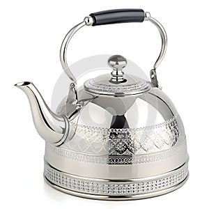 3D kettle isolated on white background